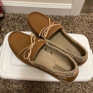 Crocs Wrap ColorLite Flats Lace Boat Loafers Slip On Shoes Womens Sz 9